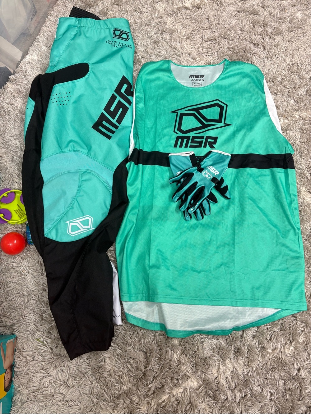 MSR Teal Black MX Jersey, Pants & Gloves Set